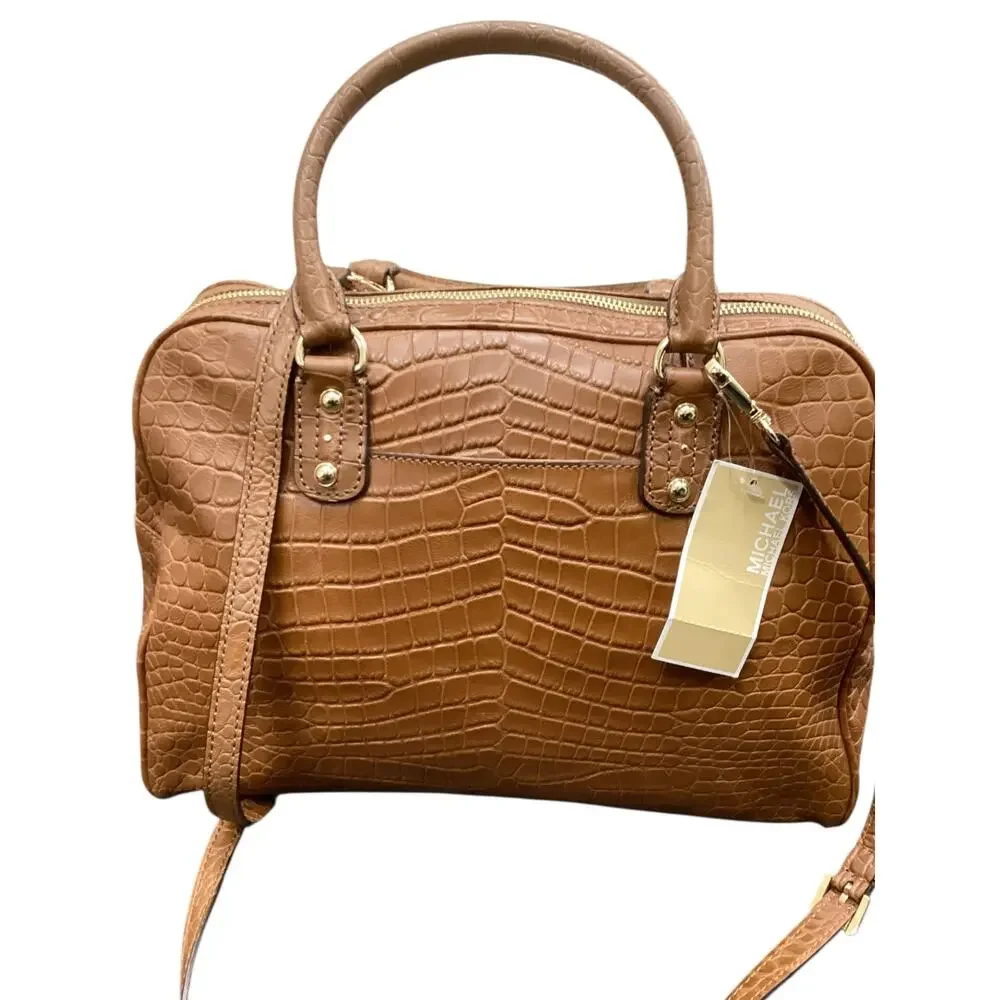 NWT Michael Kors Bag Women’s One Size Large Satchel “Mocha”Genuine Leather Honey